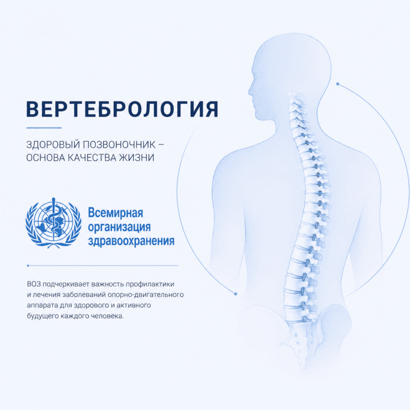 Вертебрология и Всемирная организация здравоохранения (ВОЗ)