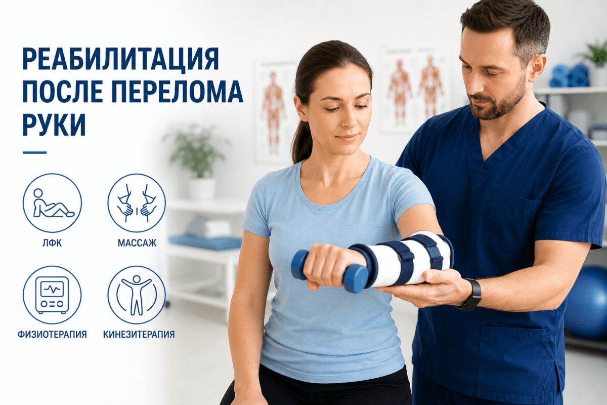 Реабилитация после перелома руки в Одессе