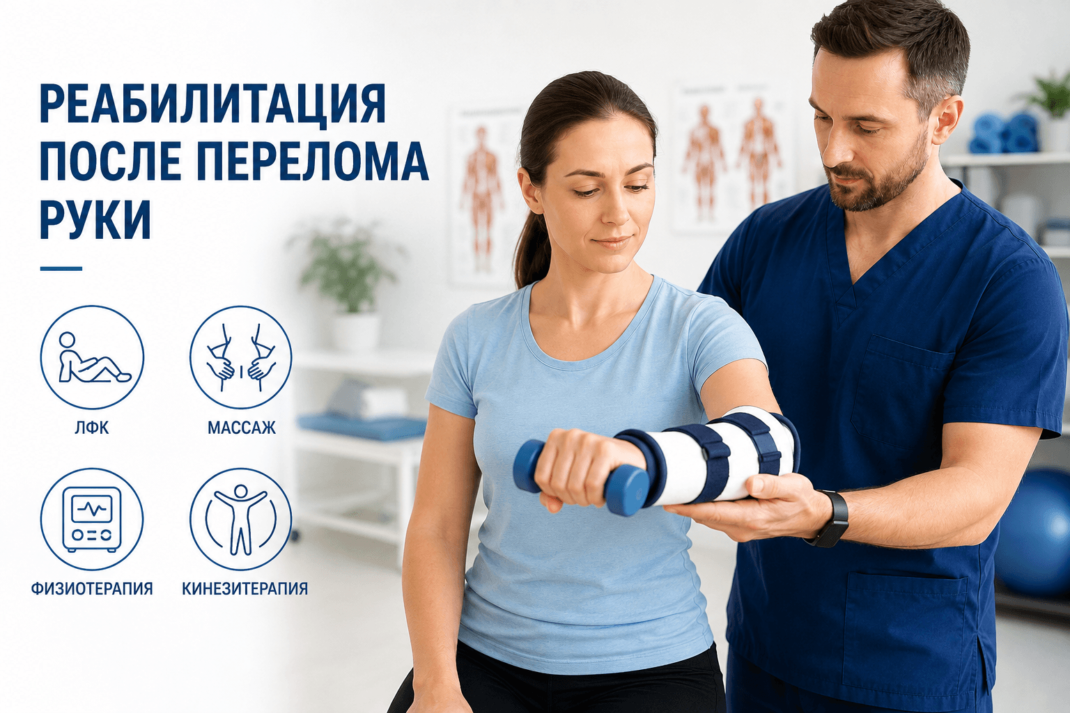 Реабилитация после перелома руки в Одессе